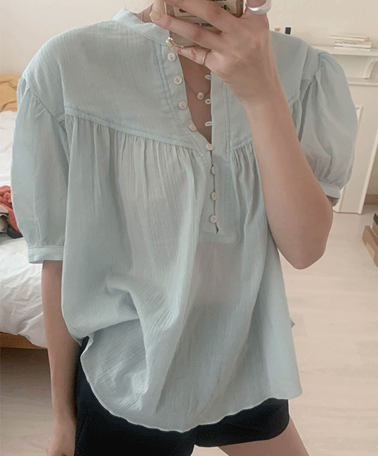 💙주문폭주💙 Jolly cotton blouse (3color)