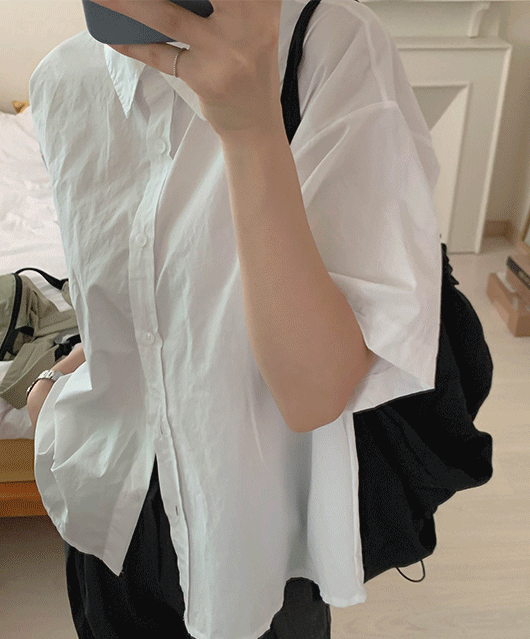 💛기획템💛 Amble half sleeve shirts (4color)